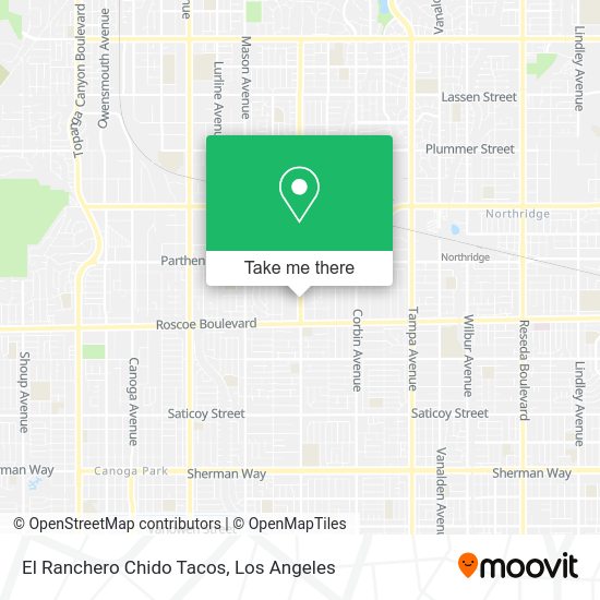 El Ranchero Chido Tacos map