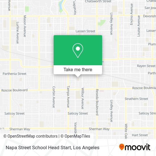 Napa Street School Head Start map