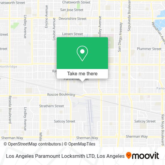 Mapa de Los Angeles Paramount Locksmith LTD