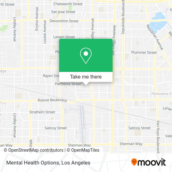 Mental Health Options map