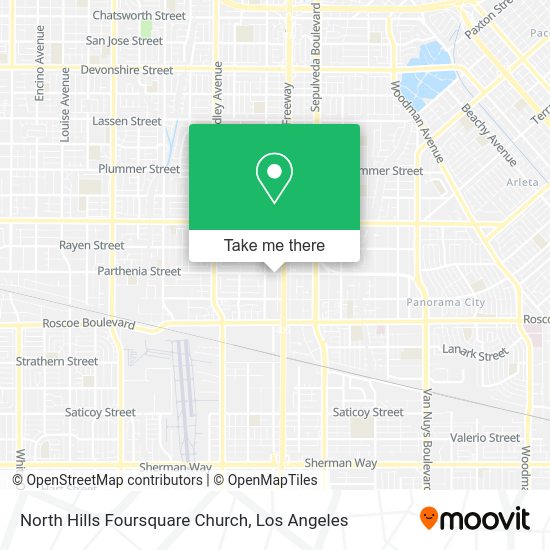 North Hills Foursquare Church map