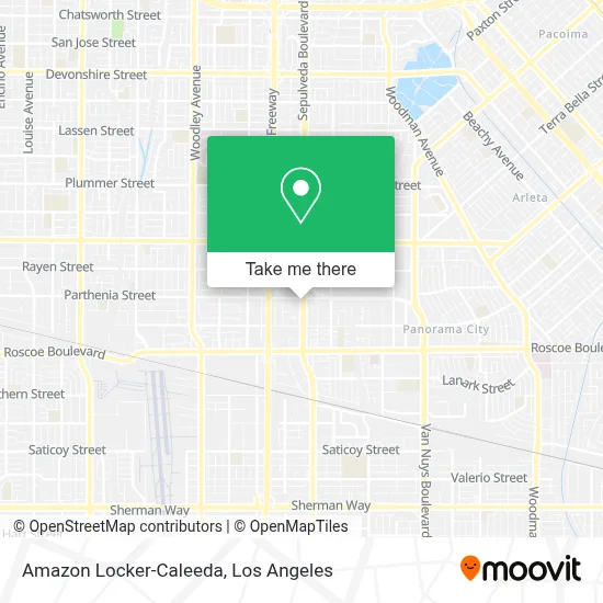 Amazon Locker-Caleeda map