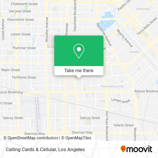 Mapa de Calling Cards & Cellular