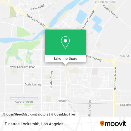 Pinetree Locksmith map