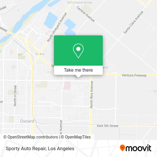 Sporty Auto Repair map