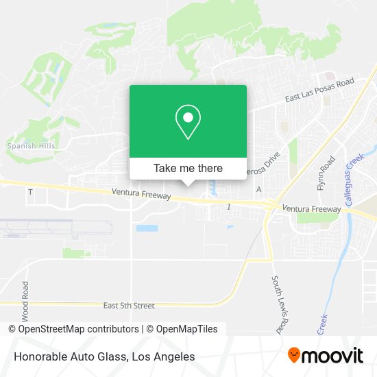 Mapa de Honorable Auto Glass