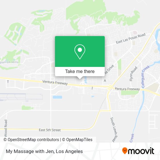 My Massage with Jen map