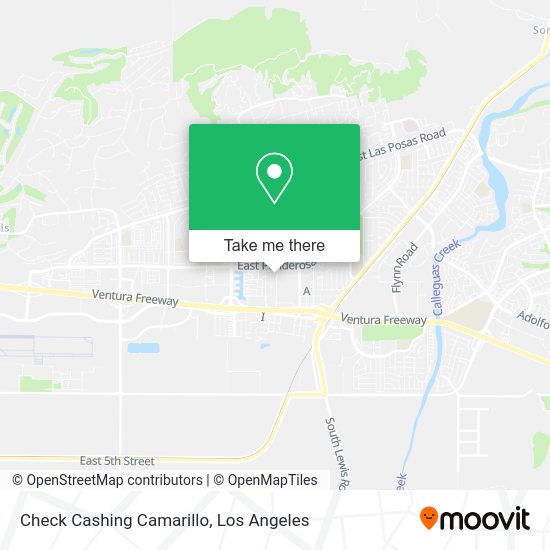 Check Cashing Camarillo map
