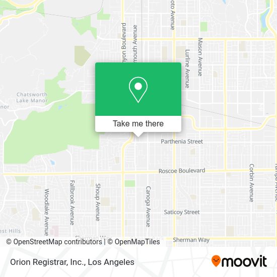 Mapa de Orion Registrar, Inc.