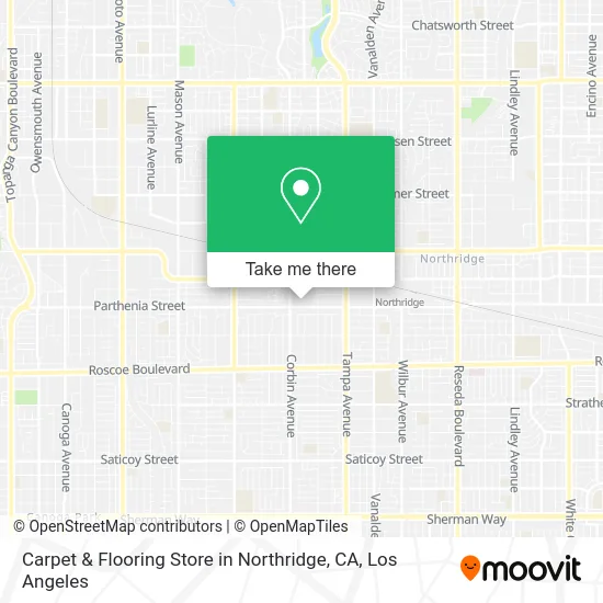 Carpet & Flooring Store in Northridge, CA map