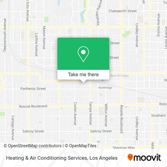 Heating & Air Conditioning Services map