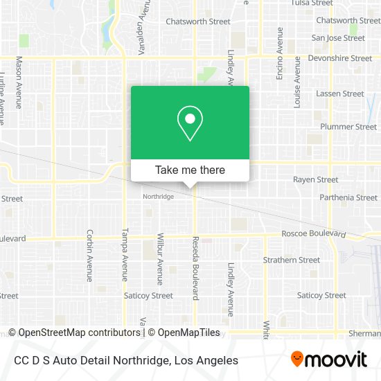 CC D S Auto Detail Northridge map