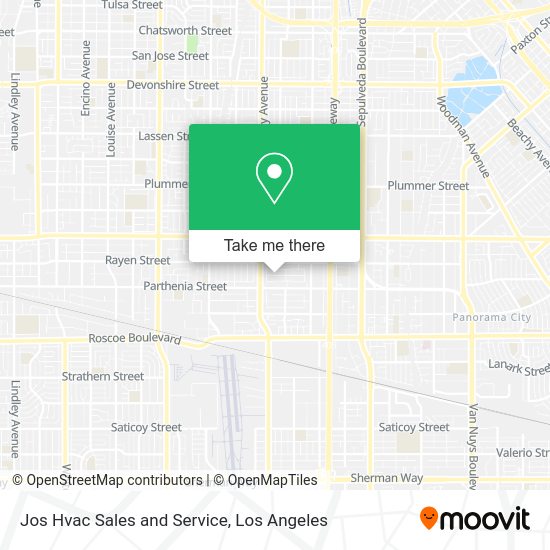 Jos Hvac Sales and Service map
