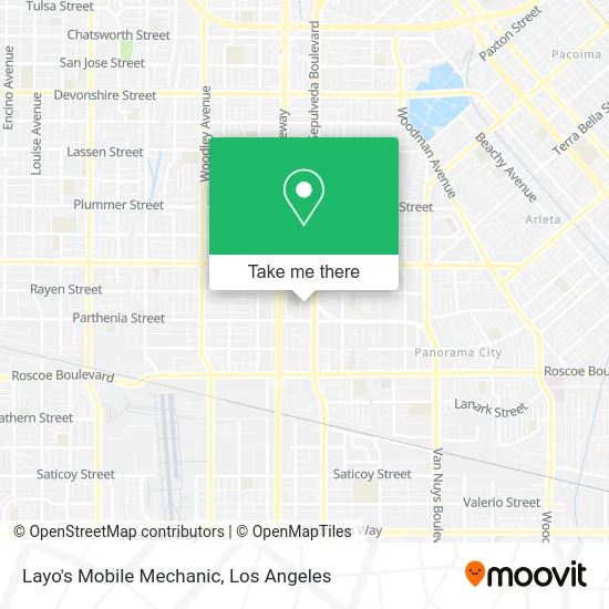 Layo's Mobile Mechanic map