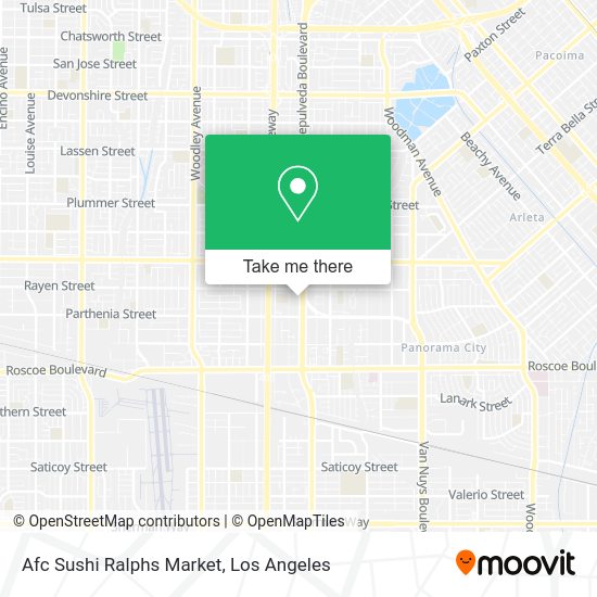 Afc Sushi Ralphs Market map