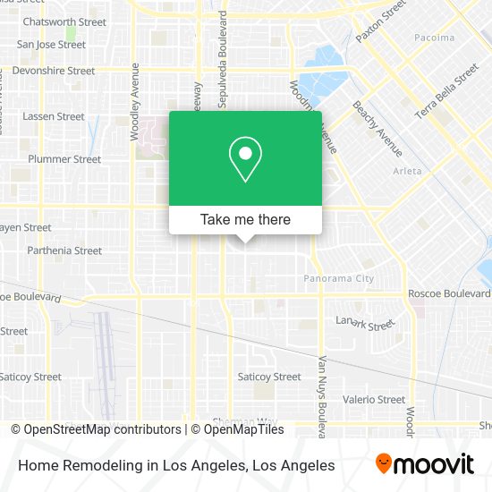 Home Remodeling in Los Angeles map