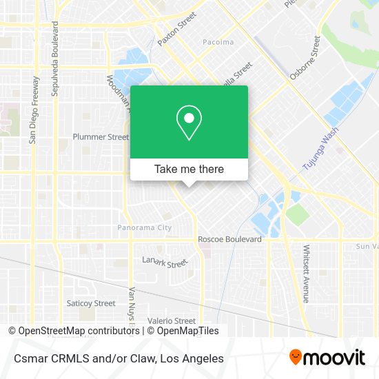 Mapa de Csmar CRMLS and/or Claw