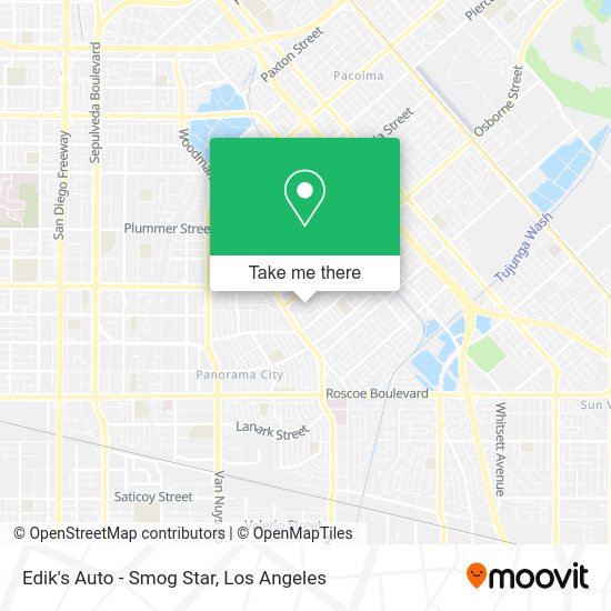 Edik's Auto - Smog Star map