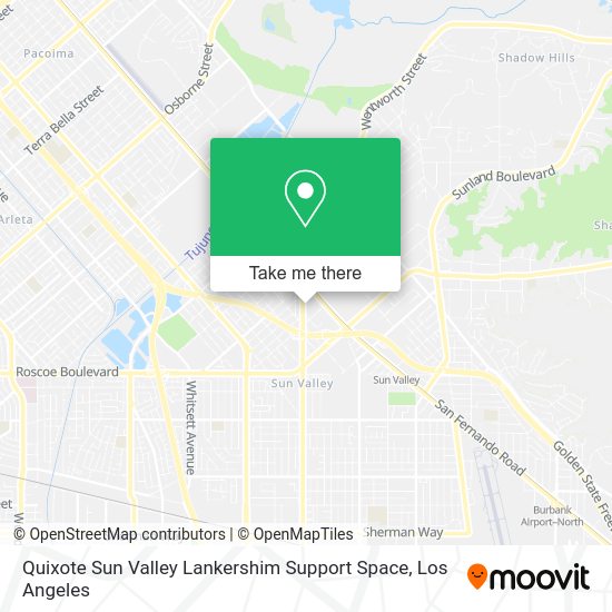 Quixote Sun Valley Lankershim Support Space map