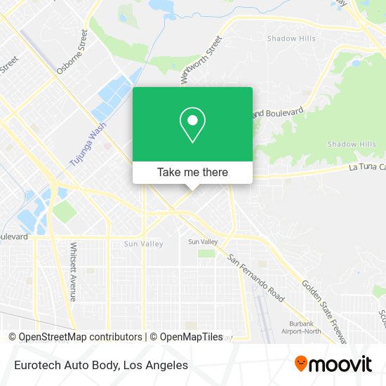 Mapa de Eurotech Auto Body