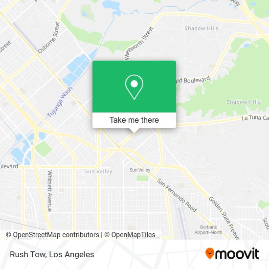 Mapa de Rush Tow