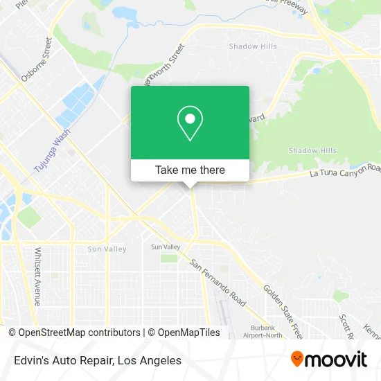 Edvin's Auto Repair map