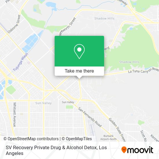 SV Recovery Private Drug & Alcohol Detox map