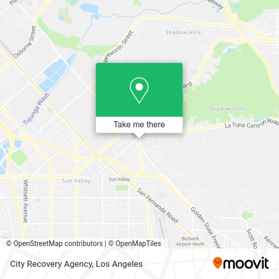 Mapa de City Recovery Agency