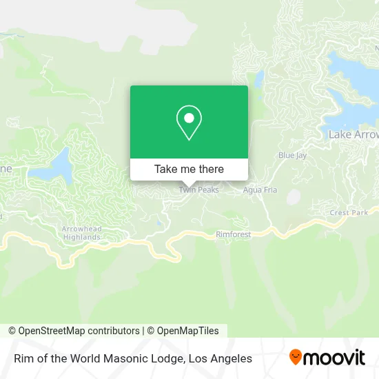 Rim of the World Masonic Lodge map