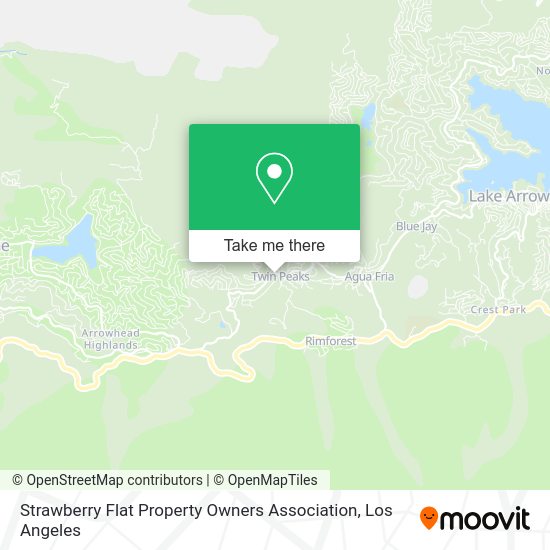 Strawberry Flat Property Owners Association map