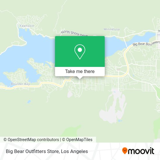 Big Bear Outfitters Store map