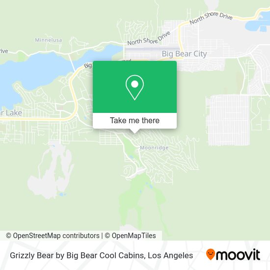 Grizzly Bear by Big Bear Cool Cabins map