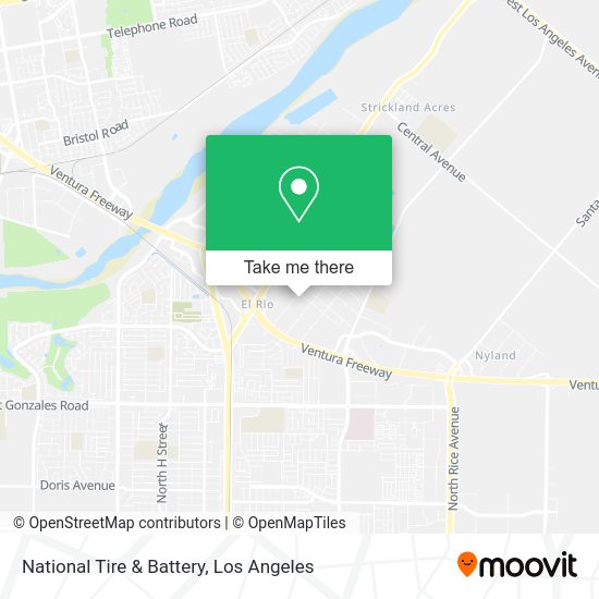 Mapa de National Tire & Battery