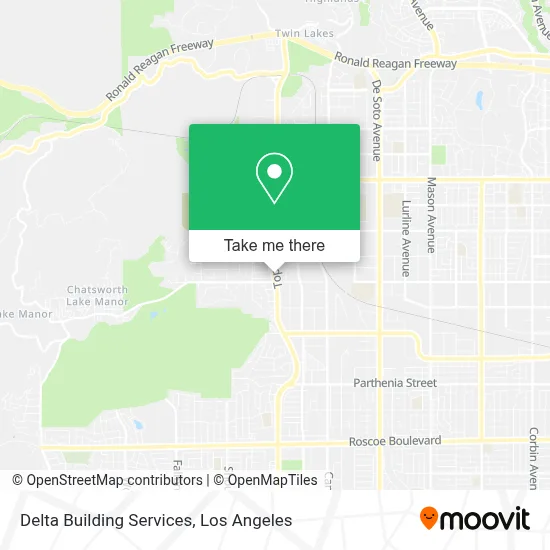 Delta Building Services map