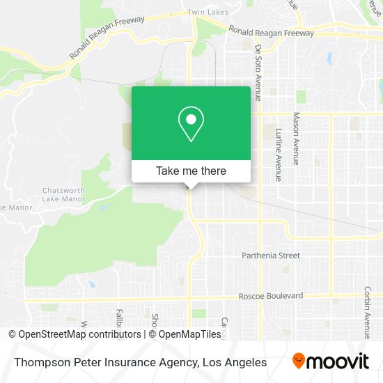 Mapa de Thompson Peter Insurance Agency