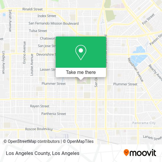 Los Angeles County map