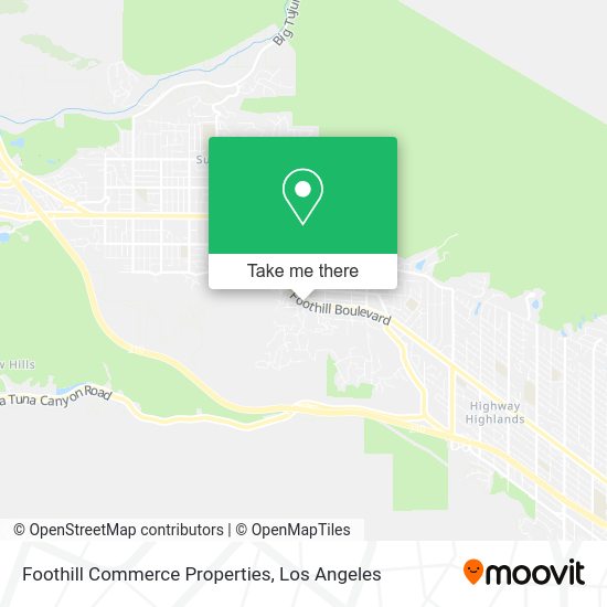 Foothill Commerce Properties map