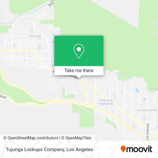 Mapa de Tujunga Lockups Company