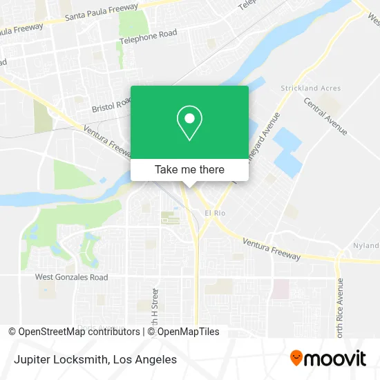 Jupiter Locksmith map