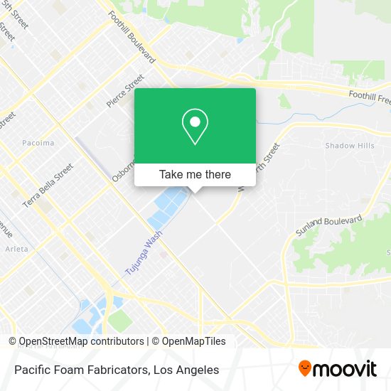 Mapa de Pacific Foam Fabricators