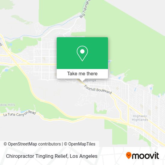 Mapa de Chiropractor Tingling Relief