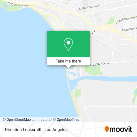 Direction Locksmith map