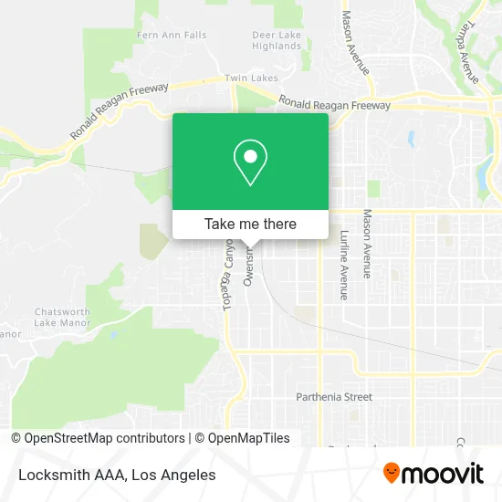 Locksmith AAA map