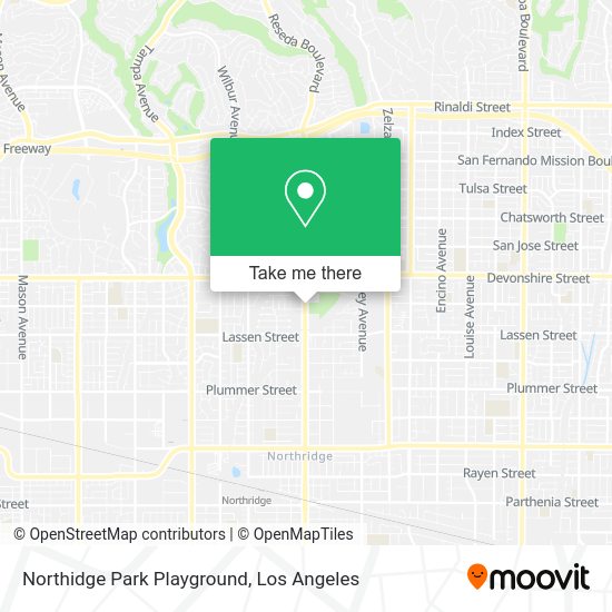 Northidge Park Playground map