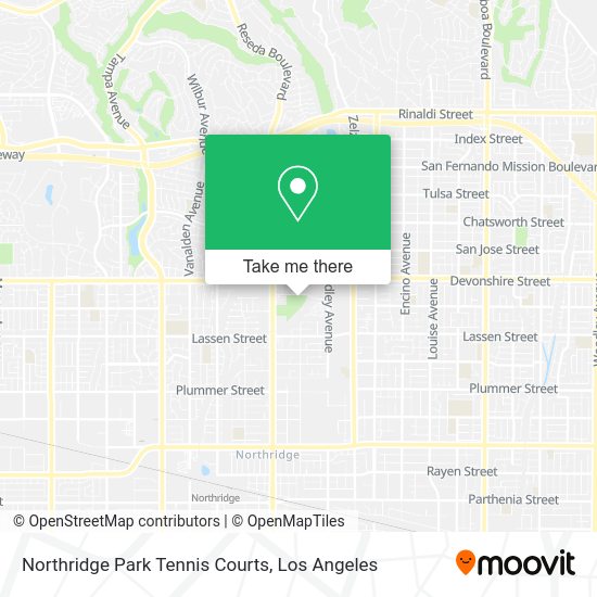 Mapa de Northridge Park Tennis Courts