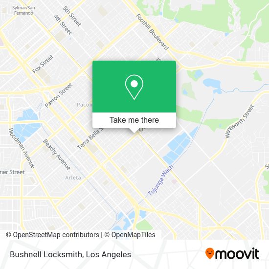 Bushnell Locksmith map