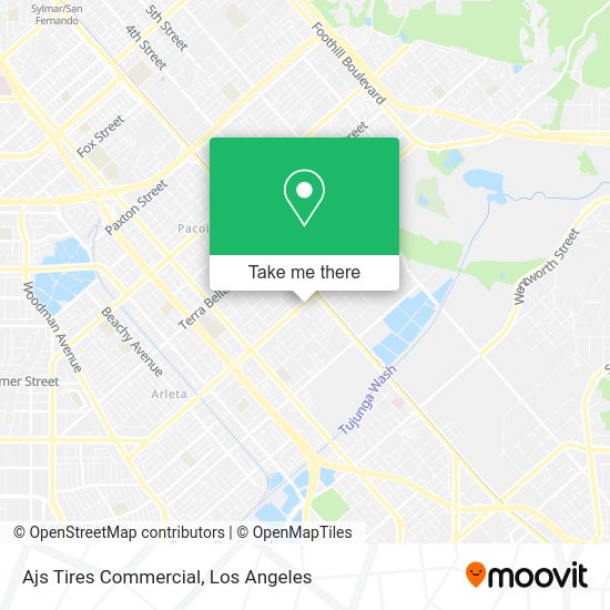 Mapa de Ajs Tires Commercial