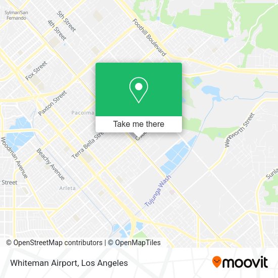 Whiteman Airport map