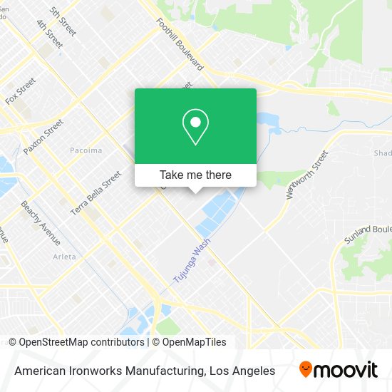 American Ironworks Manufacturing map