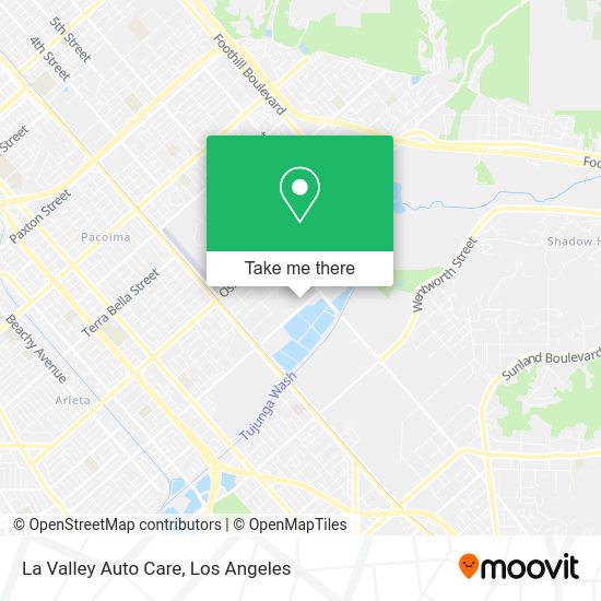 Mapa de La Valley Auto Care